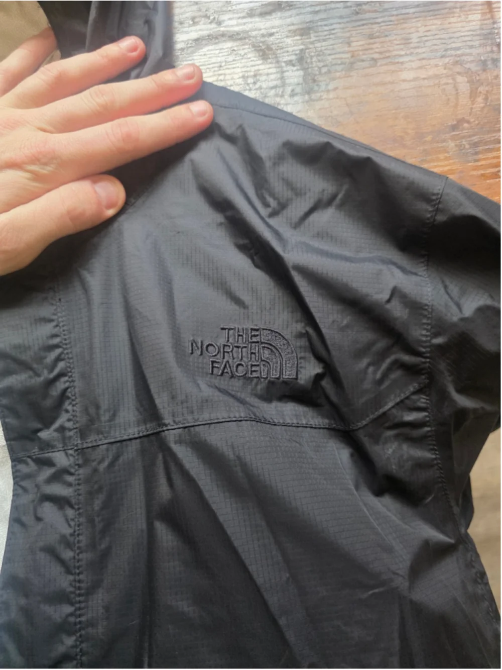 Men's The North Face Windbreaker Jacket Black Size M